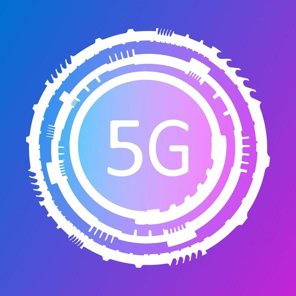 5g red nuevo inalámbrico móvil Internet Wifi conexión bandera vector