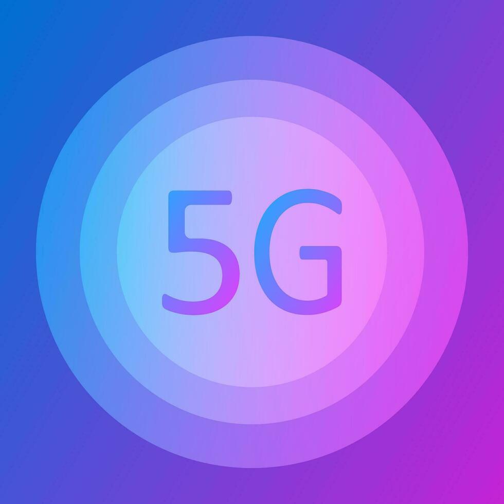 5g red nuevo inalámbrico móvil Internet Wifi conexión bandera vector