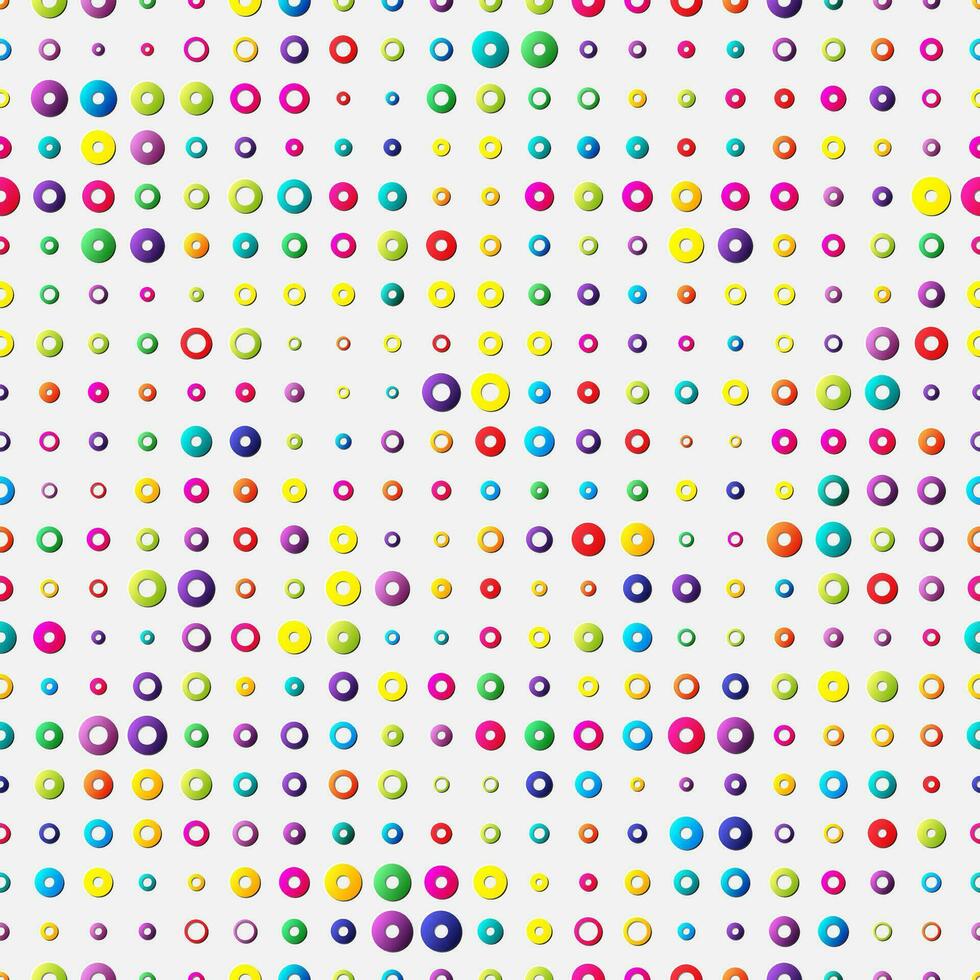Seamless geometric pattern with rings vector