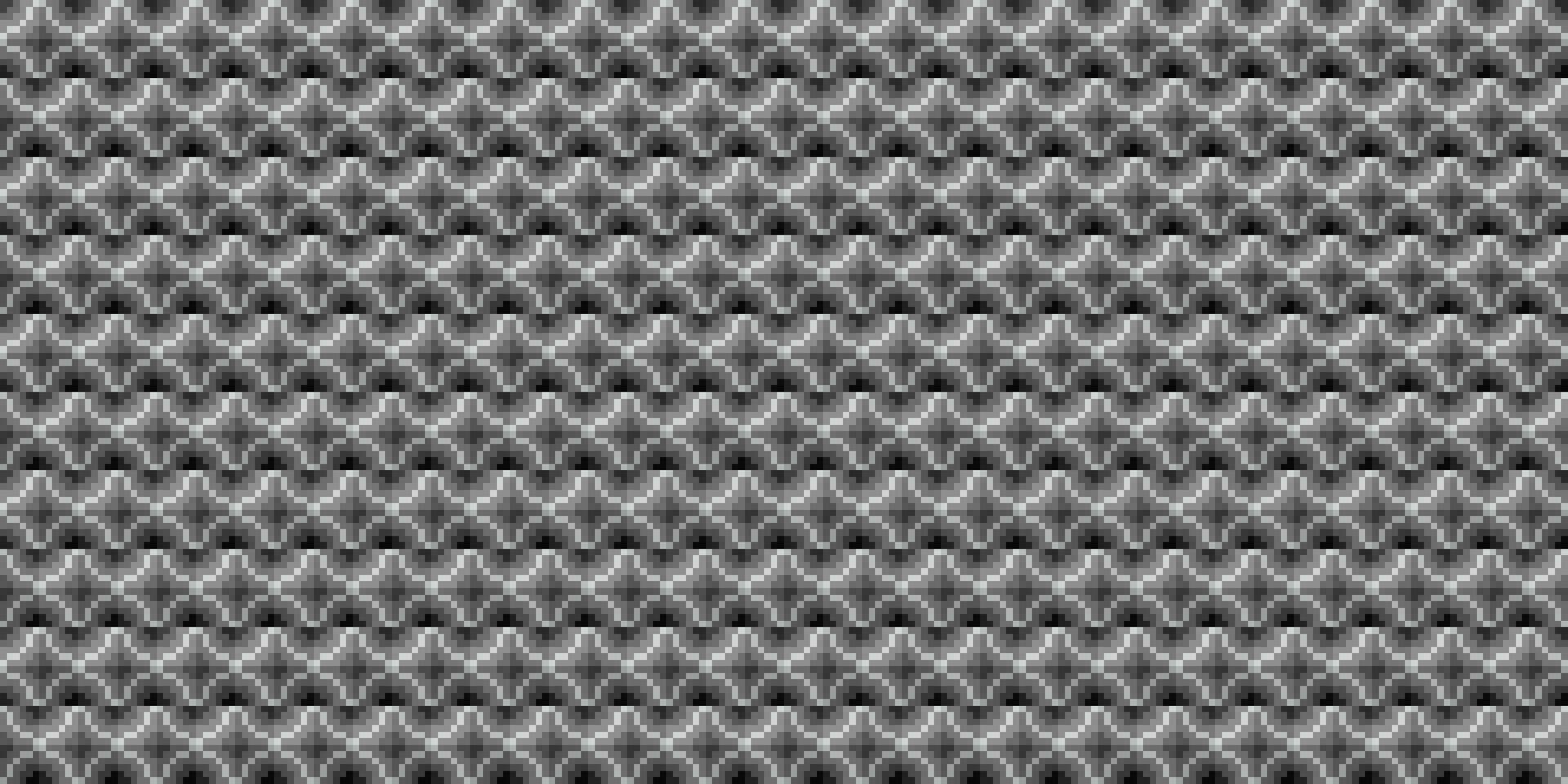 Monochrome geometric grid Pixel Art style background Modern black and white abstract mosaic texture vector