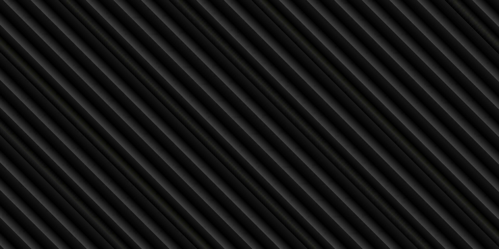 Monochrome black and white diagonal stripes background vector
