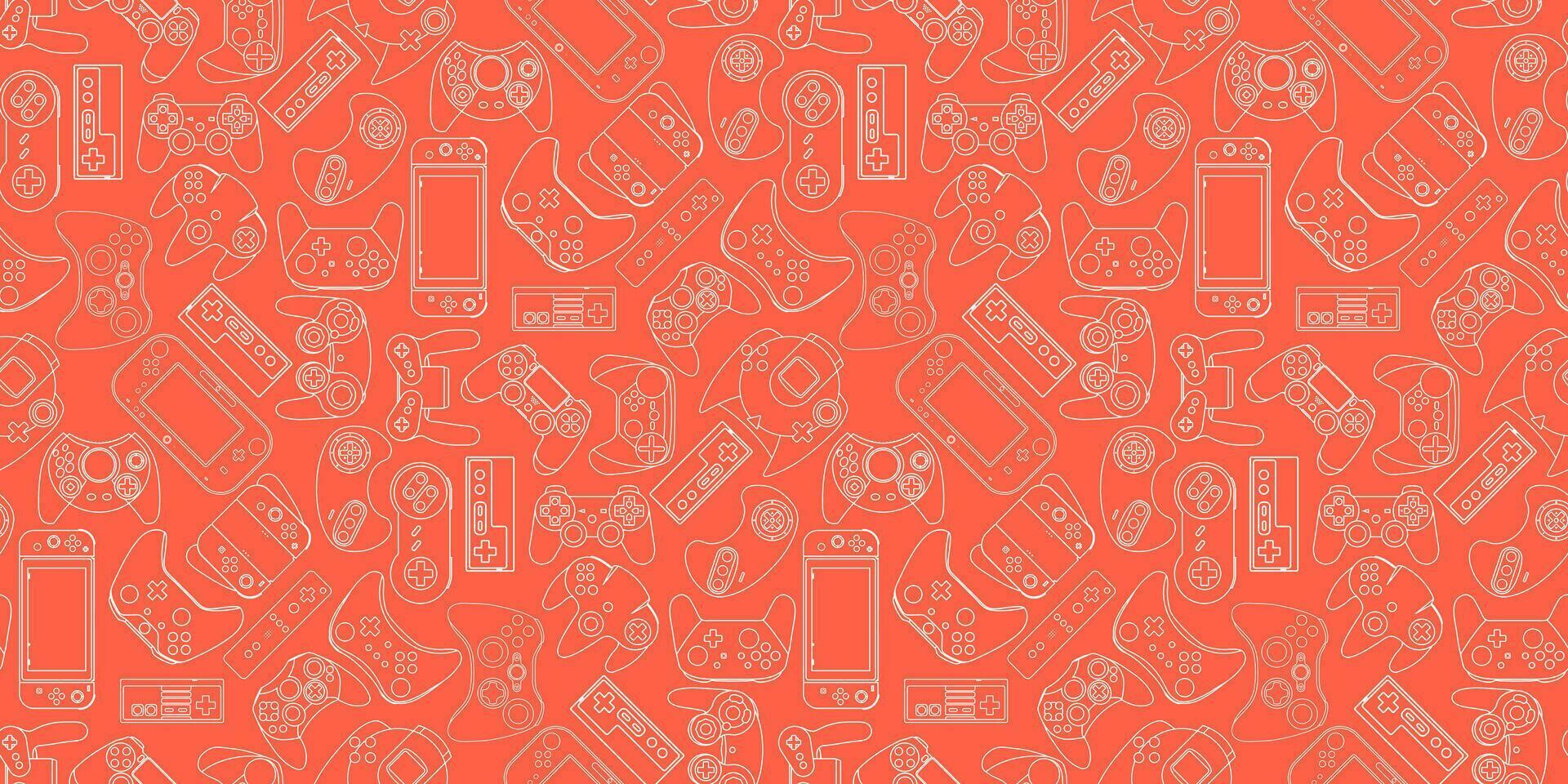 Gamepad Video game controller background vector