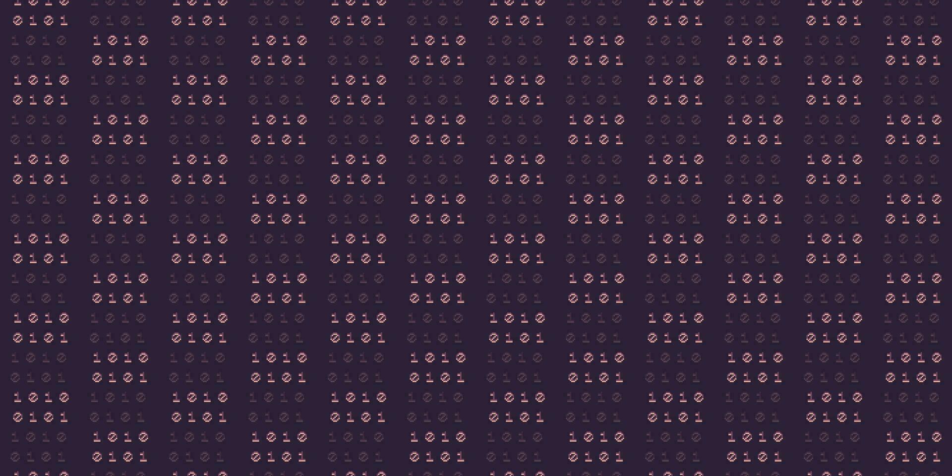 Big Data illustration Binary code seamless pattern vector