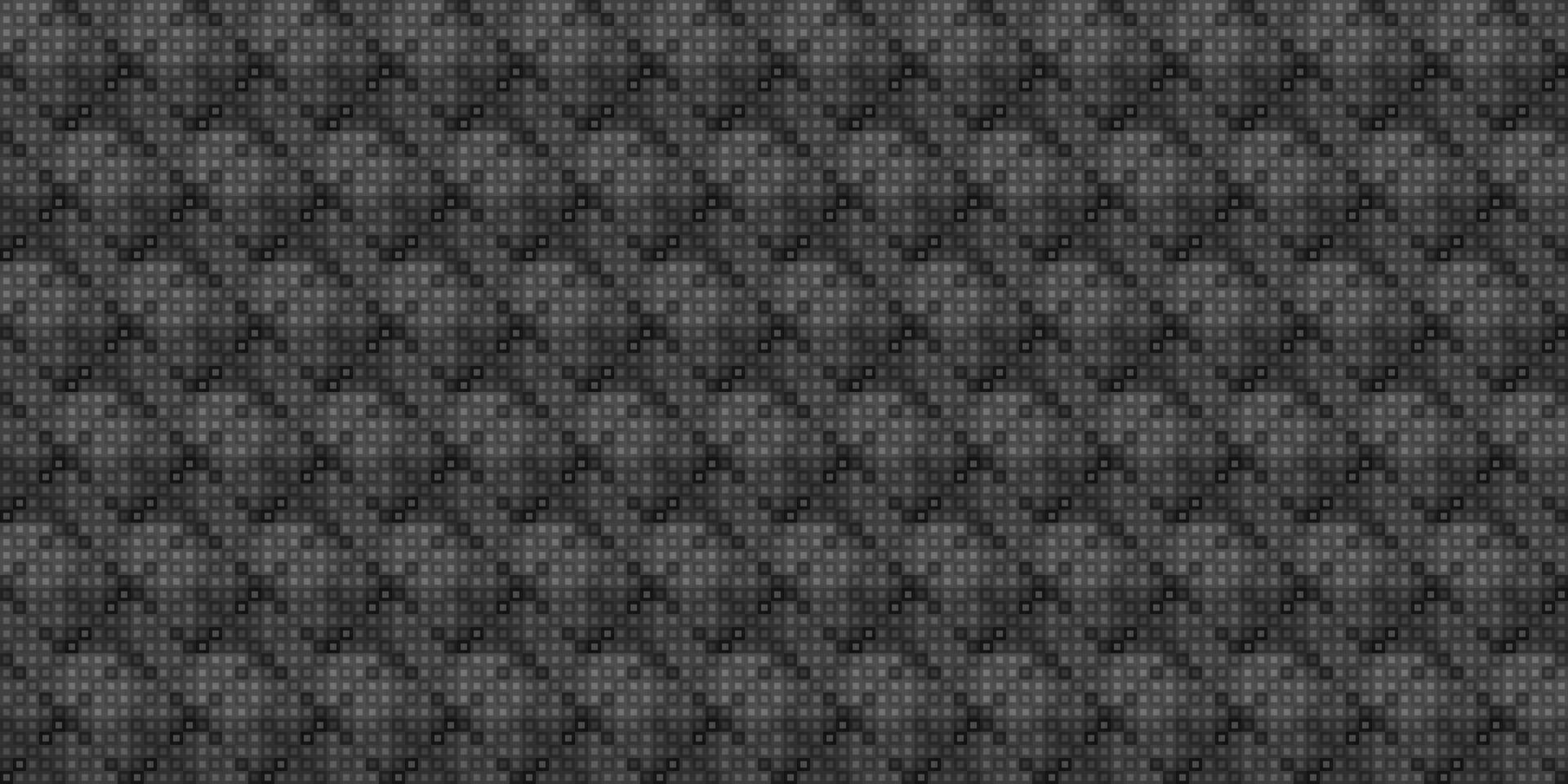 Monochrome geometric grid Pixel Art background Modern black and white abstract mosaic texture vector