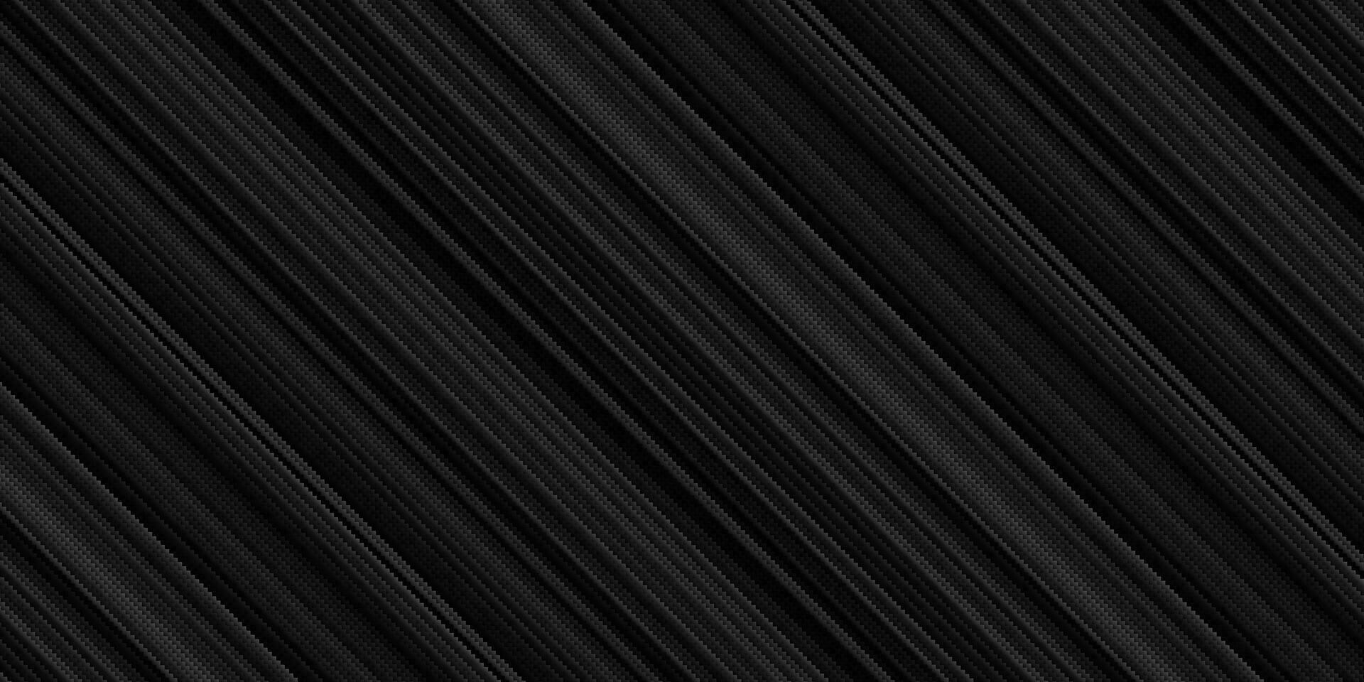 oscuro negro geométrico cuadrícula antecedentes moderno tecnología resumen textura con diagonal líneas vector