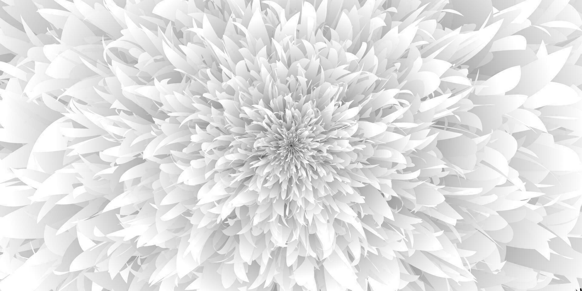 resumen antecedentes con fractal blanco flor. fantasía fractal textura. vector ilustración.