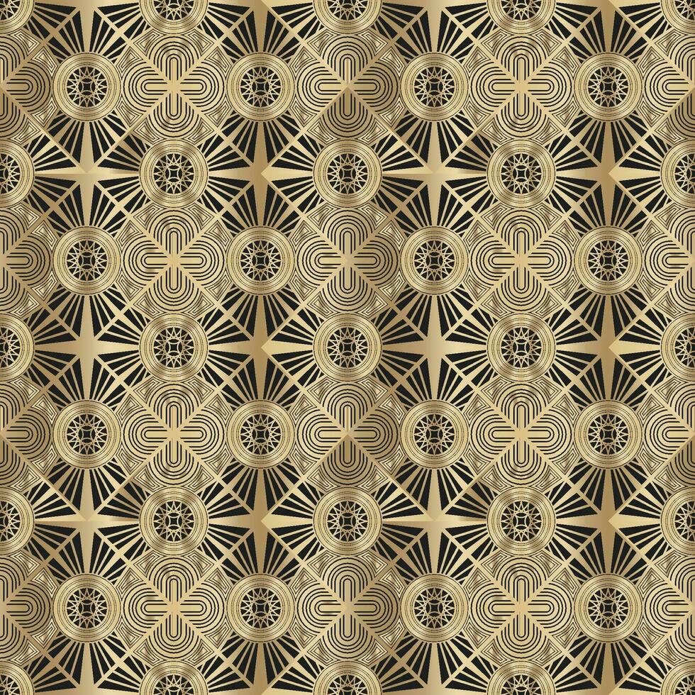 seamless pattern art deco background vector