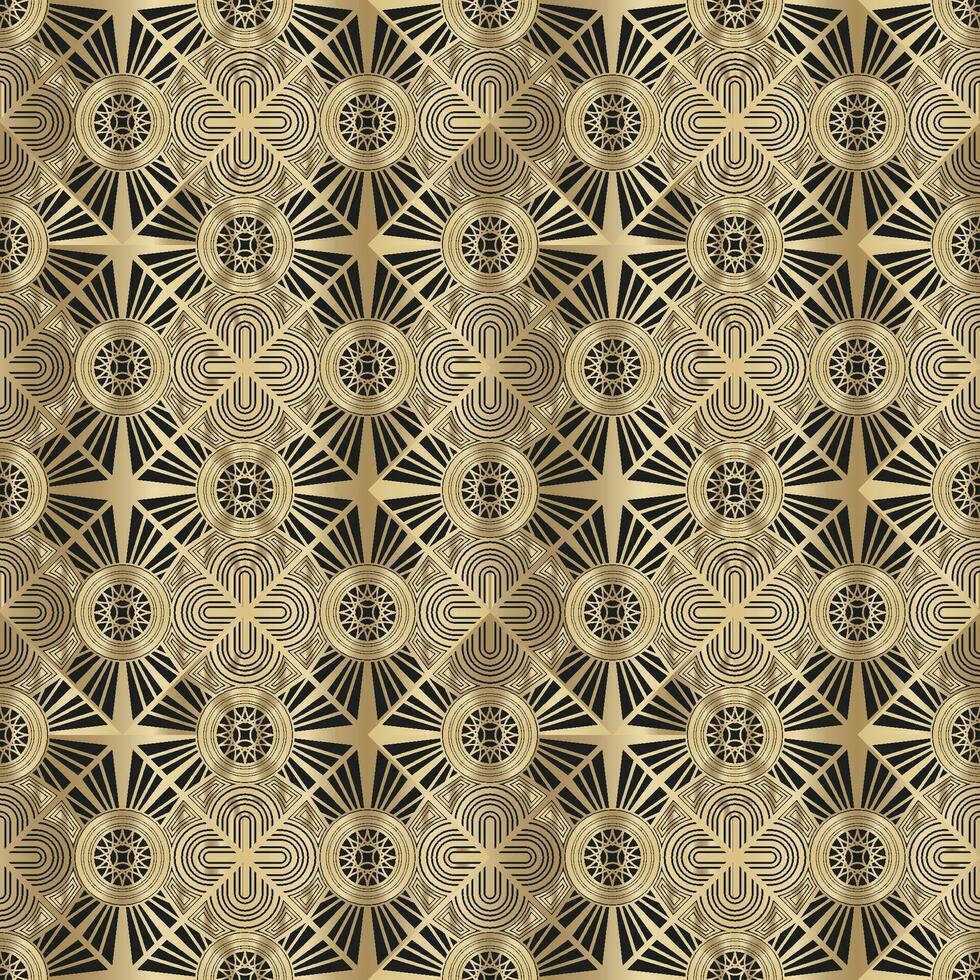 seamless pattern art deco background vector