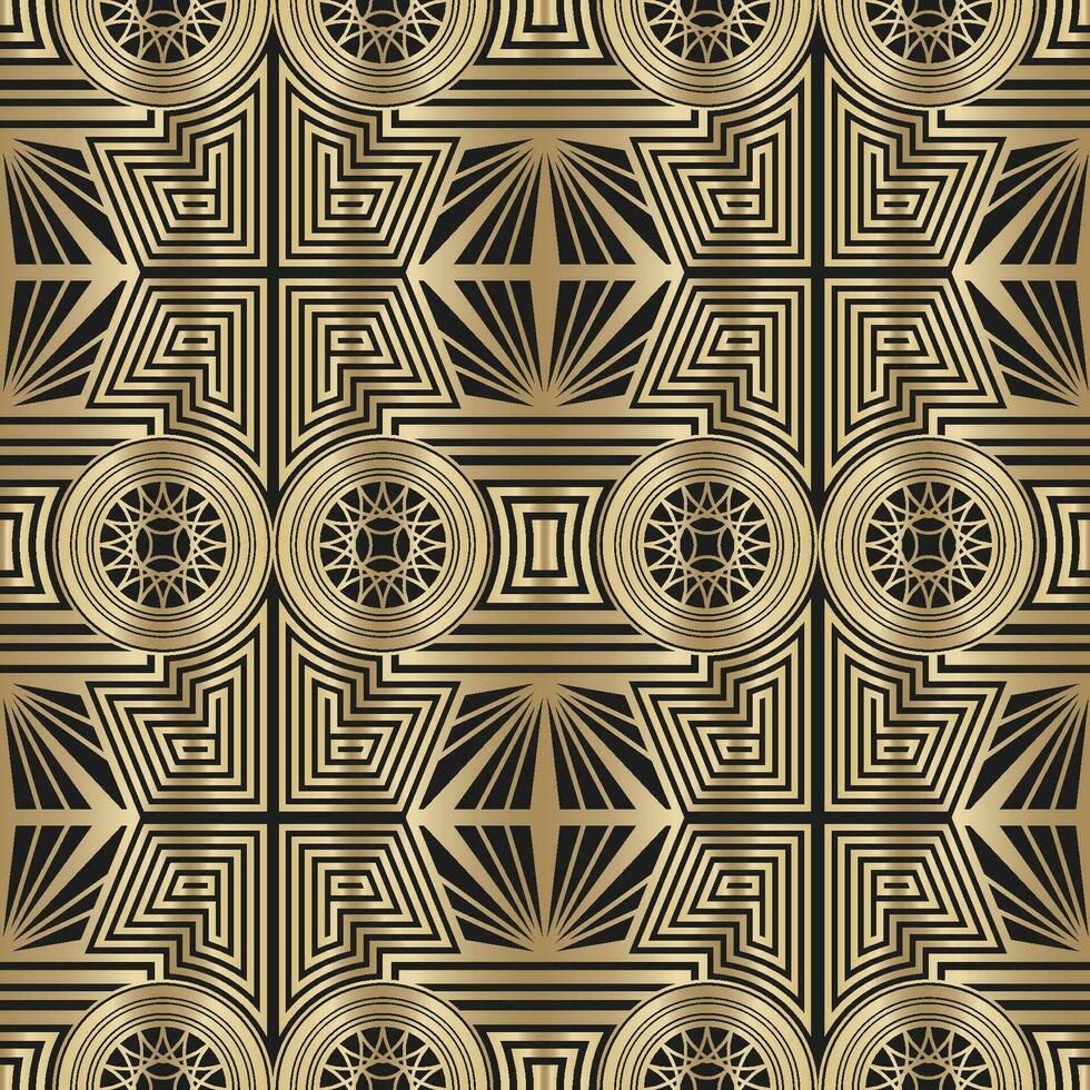 seamless pattern art deco background vector