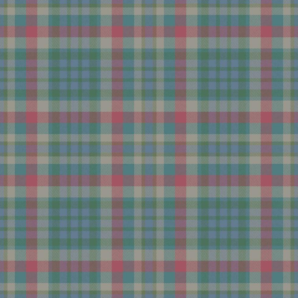 Plaid seamless pattern. Check fabric texture. Vector textile print.
