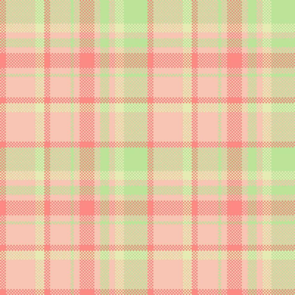 Plaid check pattern of texture background vector with a seamless textile fabric tartan.