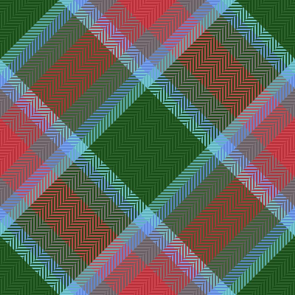 Textile check fabric of plaid pattern background with a vector tartan seamless texture.