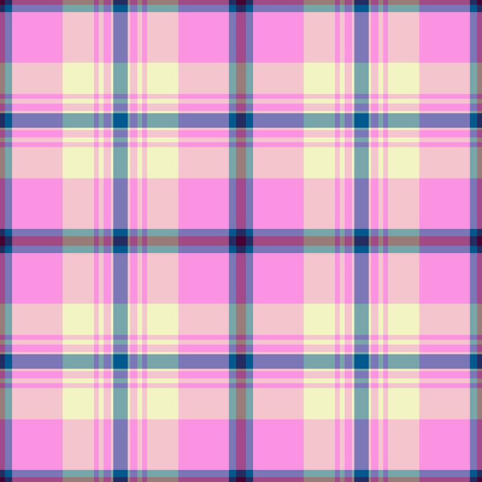 Background plaid seamless of tartan vector pattern with a check fabric texture textile.