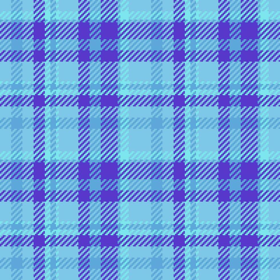 Seamless background vector of plaid fabric texture with a check pattern tartan textile.