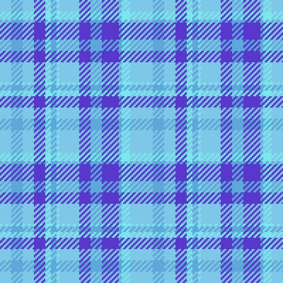 Seamless background vector of plaid fabric texture with a check pattern tartan textile.