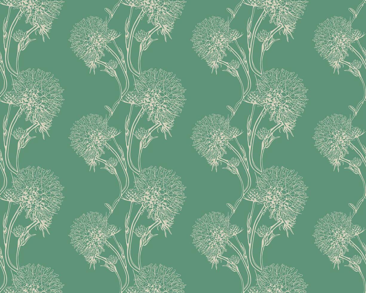 Floral pattern seamless background. Foliage and flower wallpaper design of nature. vector
