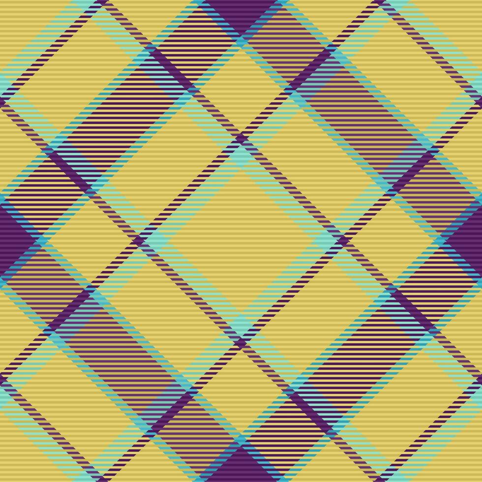 Fabric background check of tartan texture seamless with a plaid pattern textile vector. vector