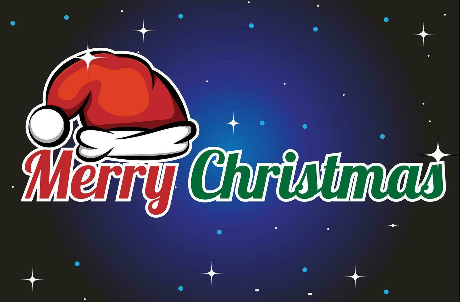 alegre Navidad diseño tarjeta ornamento Papa Noel vector