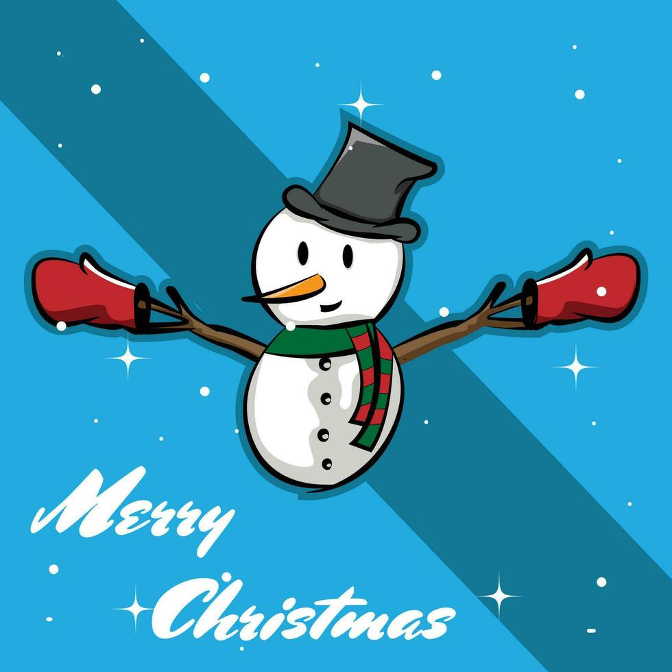 alegre Navidad diseño tarjeta ornamento Papa Noel vector