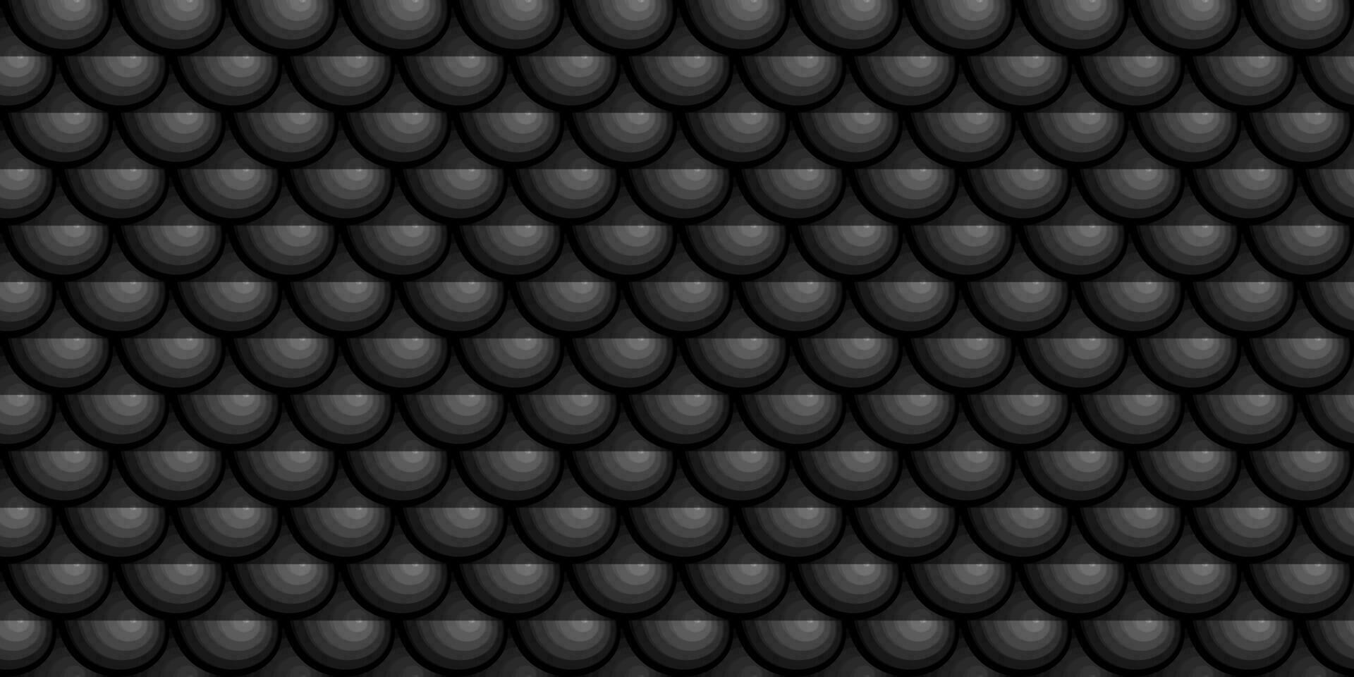 Dark black Geometric grid Carbon fiber background vector