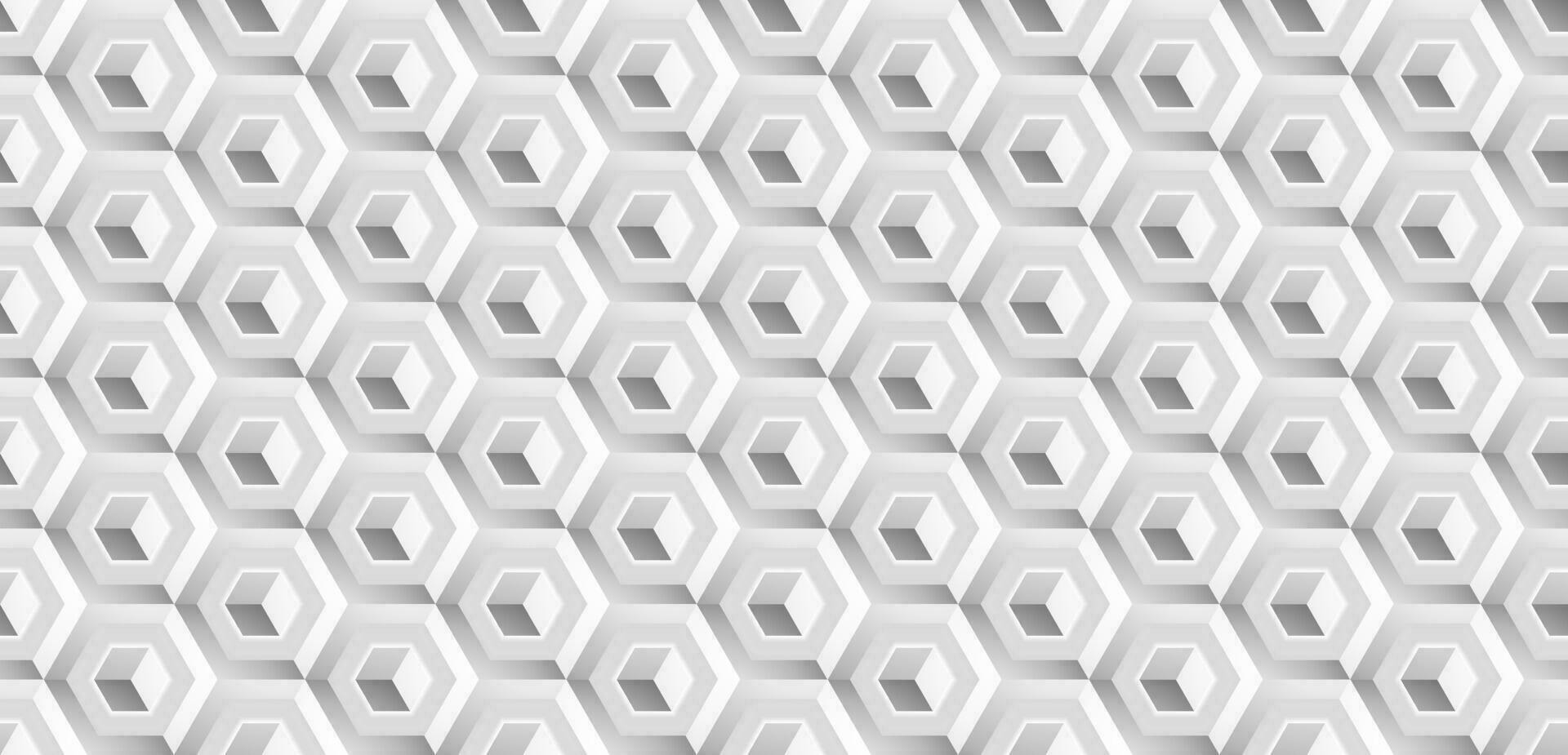 Abstract hexagonal geometric pattern background vector