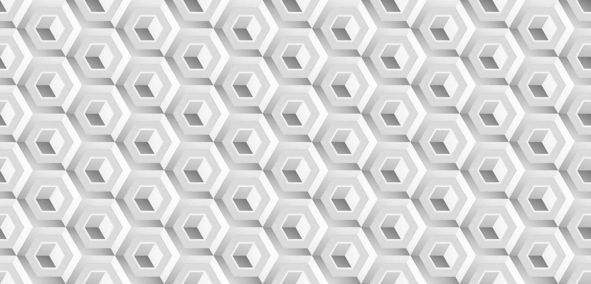 Abstract hexagonal geometric pattern background vector