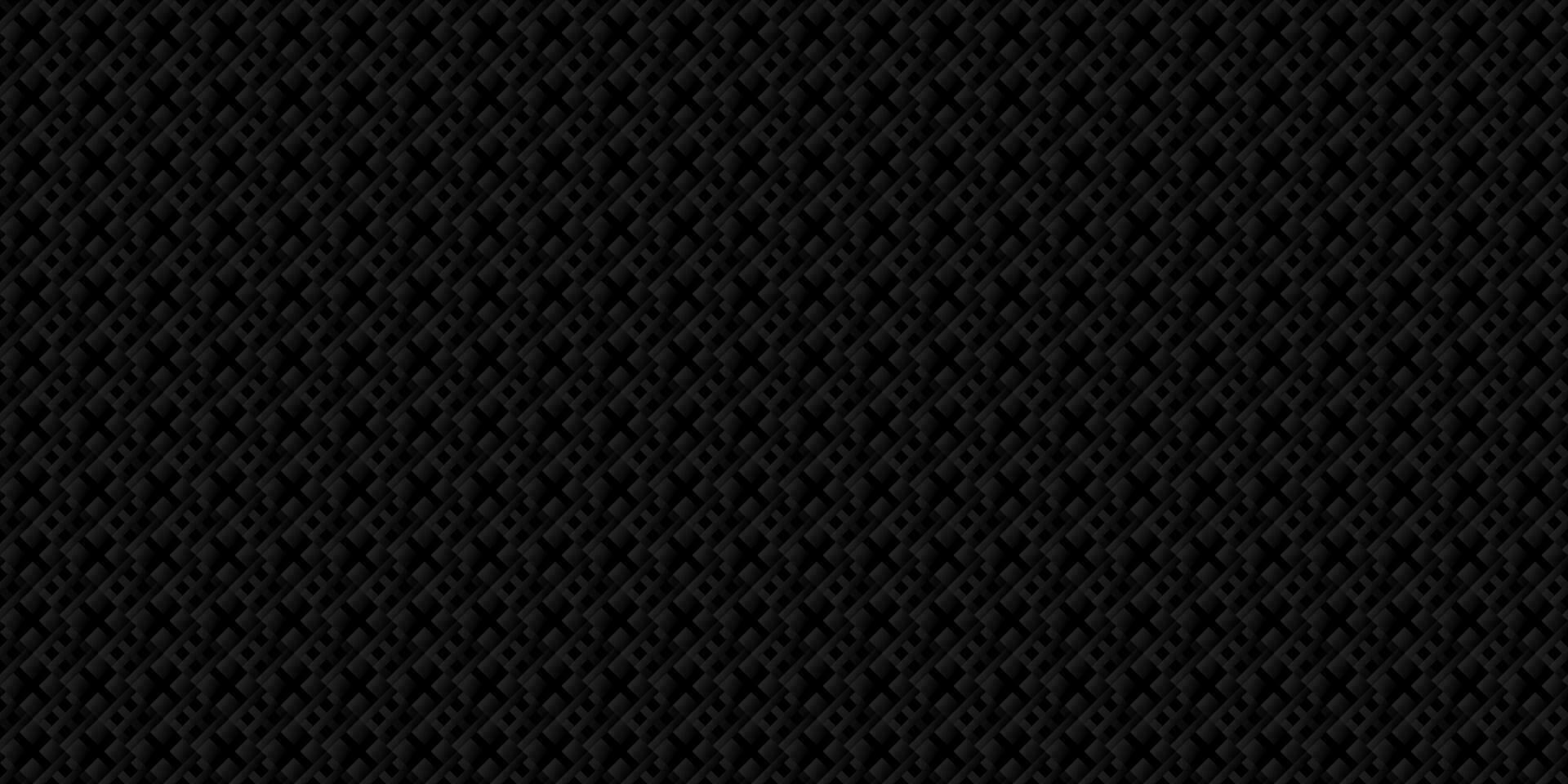 Dark black Geometric grid Carbon fiber background Modern dark abstract seamless texture vector