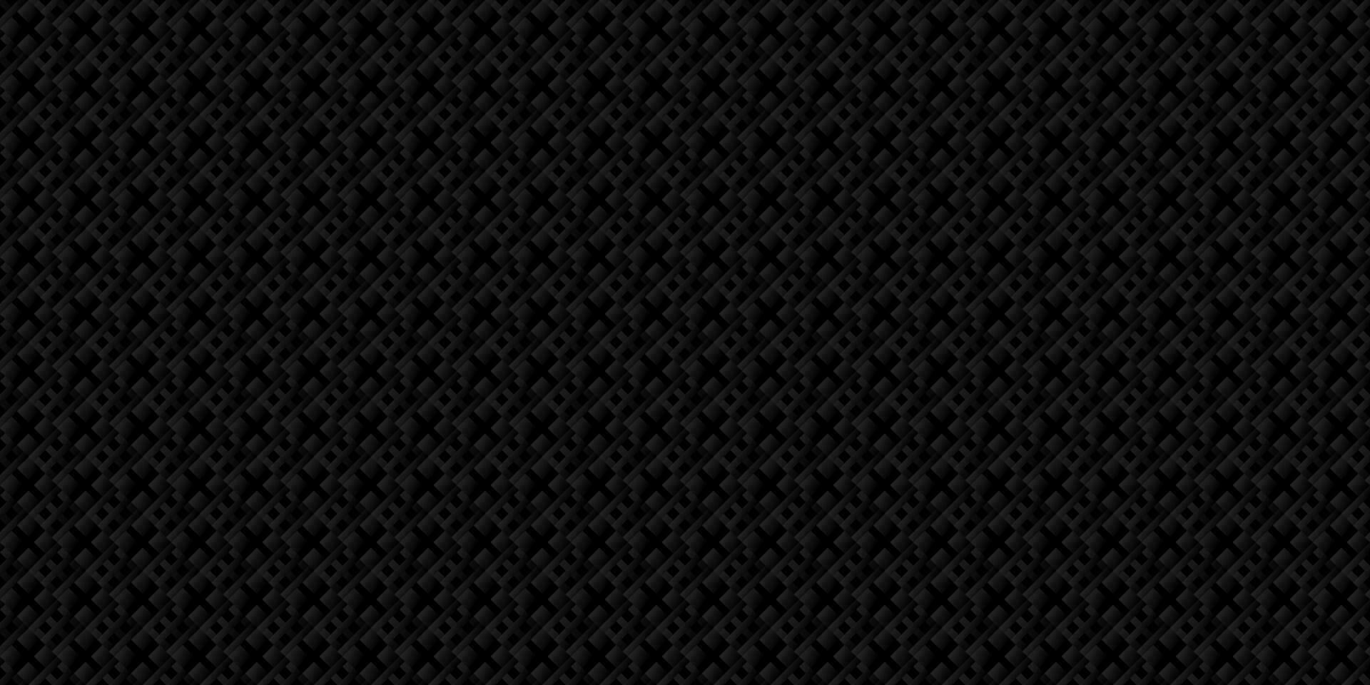 Dark black Geometric grid Carbon fiber background Modern dark abstract seamless texture vector