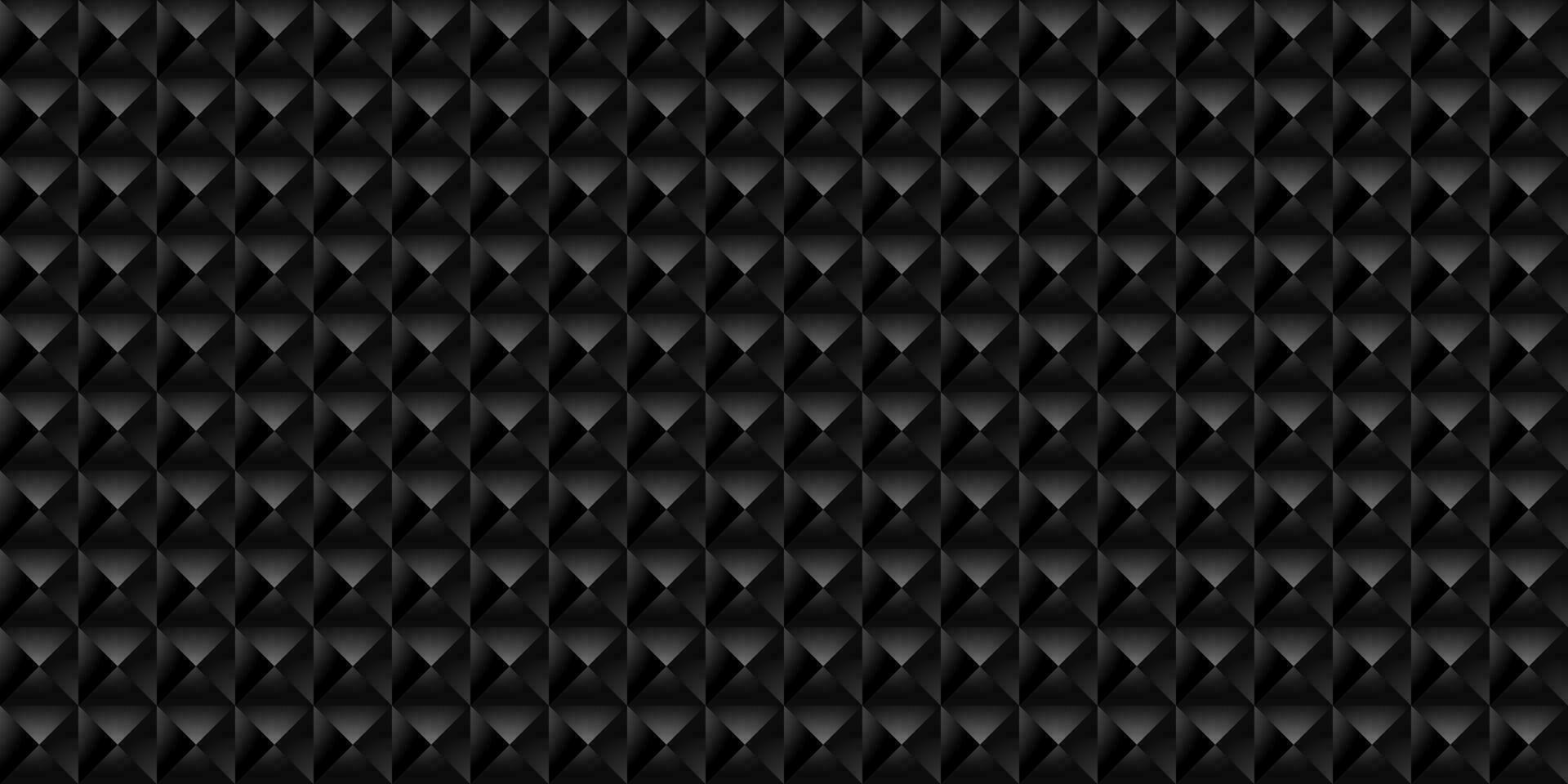 Dark black Geometric grid Carbon fiber background Modern dark abstract texture Seamless pattern vector