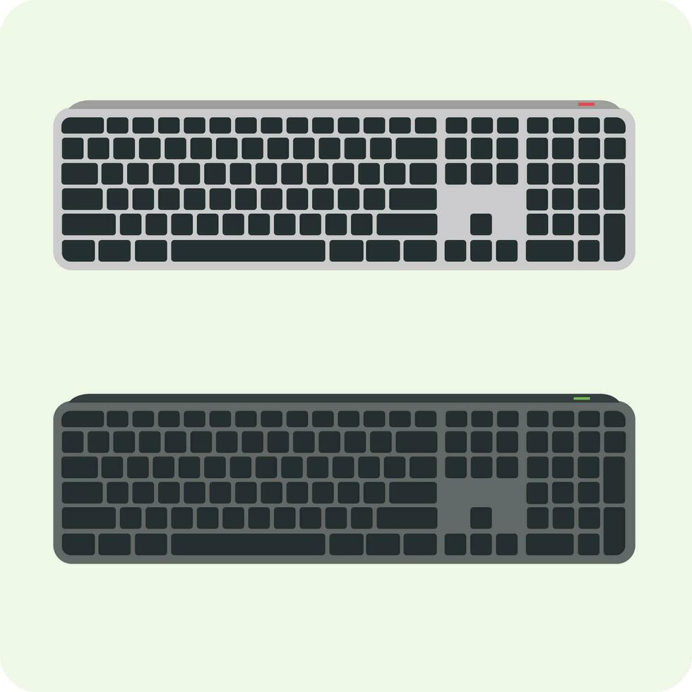 computadora teclado, juego de azar teclado ilustración vector, línea Arte eps vector