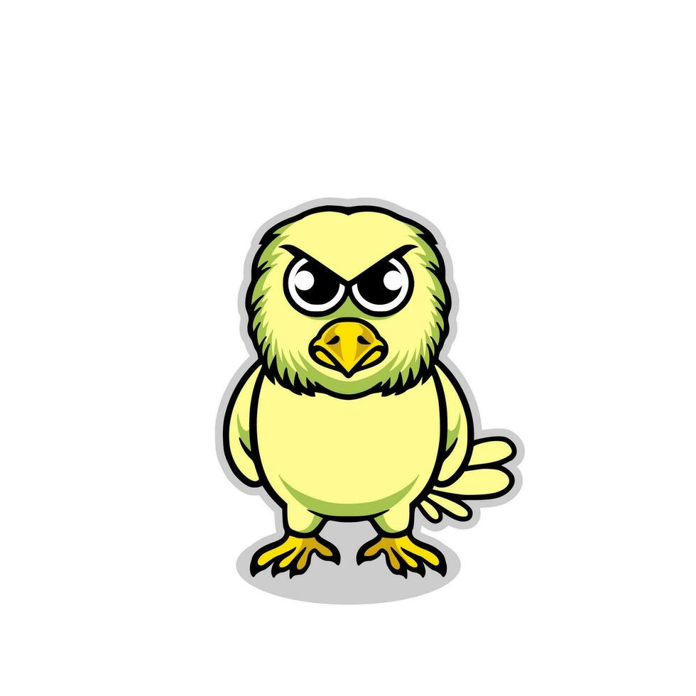 Bird Mascot cartoon design illustration vector