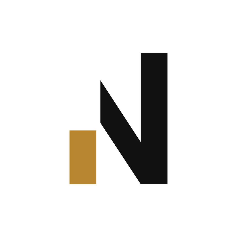 Creative Initial Letter N Logo. Alphabet N Logo Design Template vector