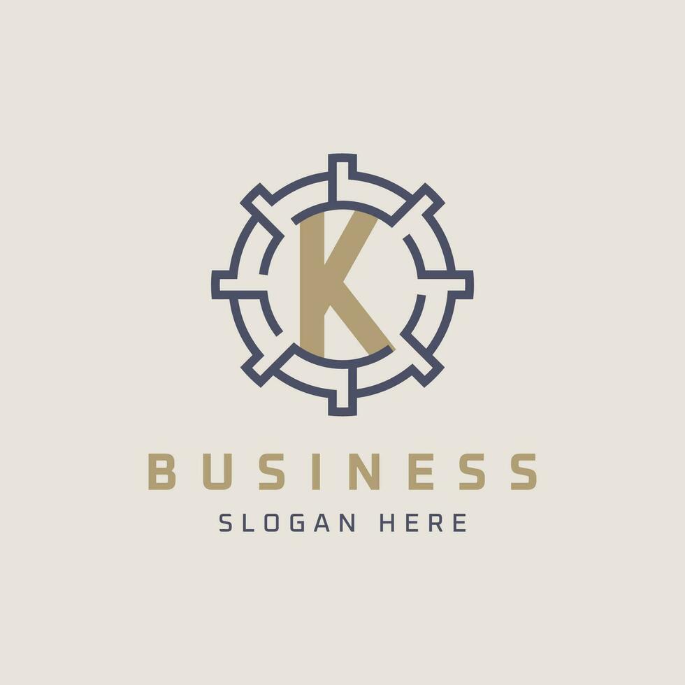 Modern and Luxury Letter K Logo Design. Minimal, Universal K Icon vector