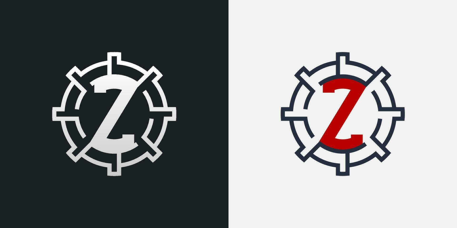 Z Logo Design. Clean and Modern Letter Z Logo in Round Shape vector