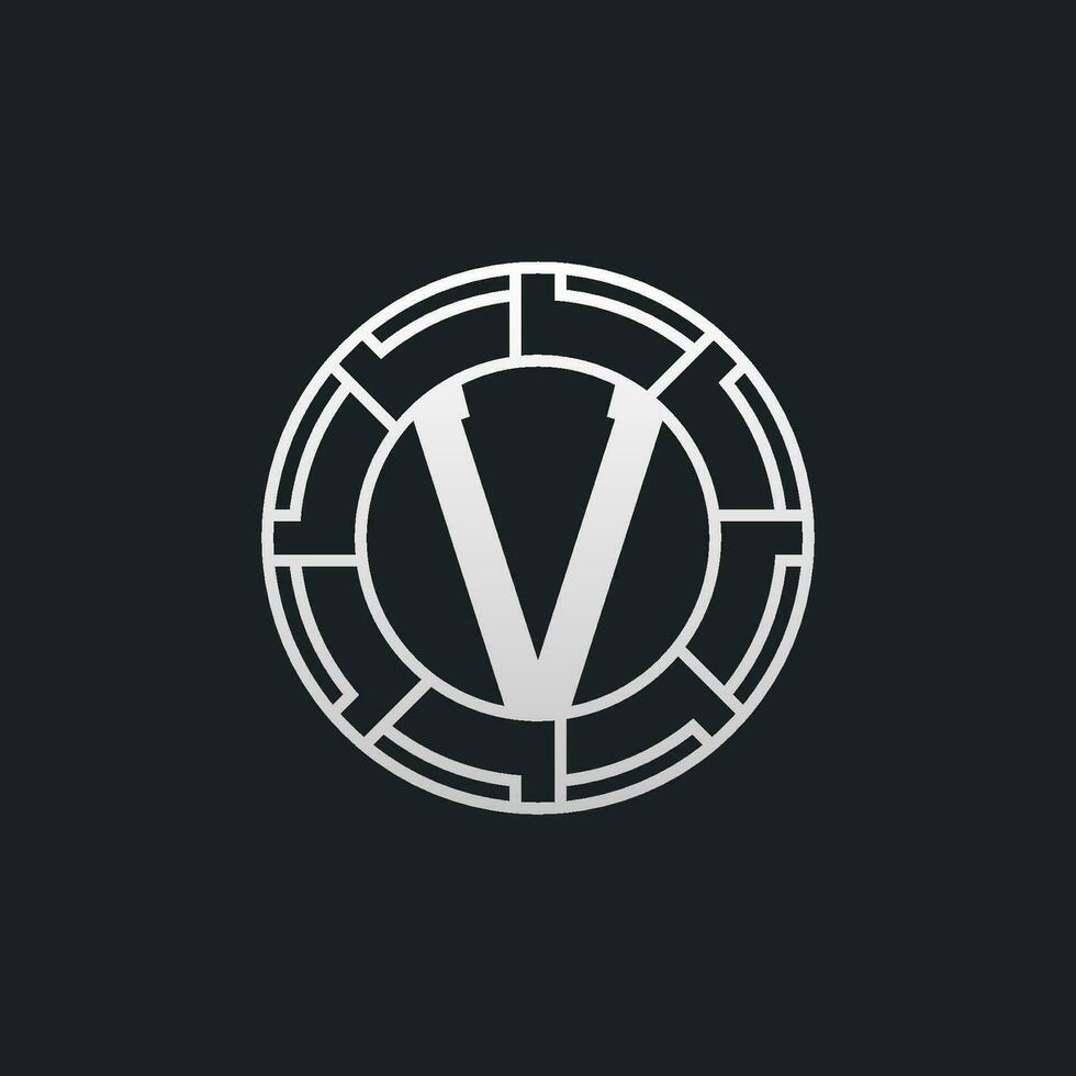 V Letter Logo Concept. Creative Minimal Monogram V Logo Template. Universal Premium Logotype vector