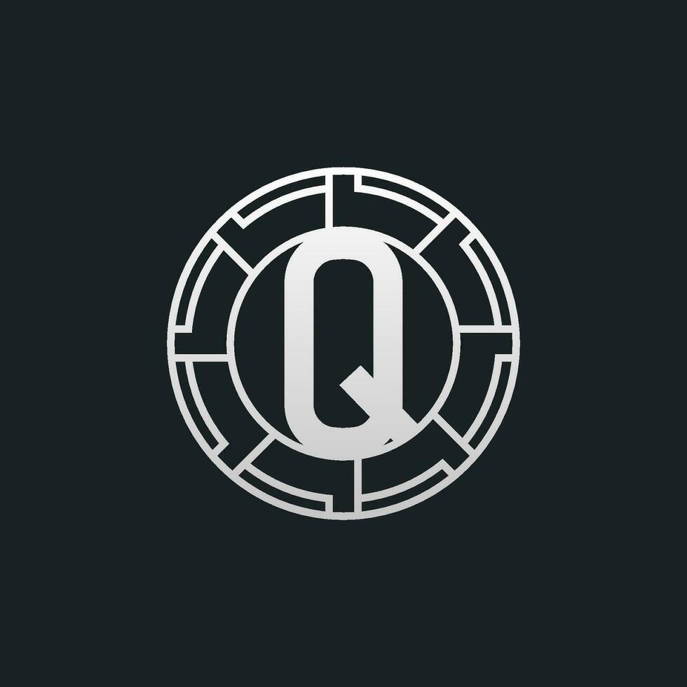 Q Letter Logo Concept. Creative Minimal Monogram Q Logo Template. Universal Premium Logotype vector