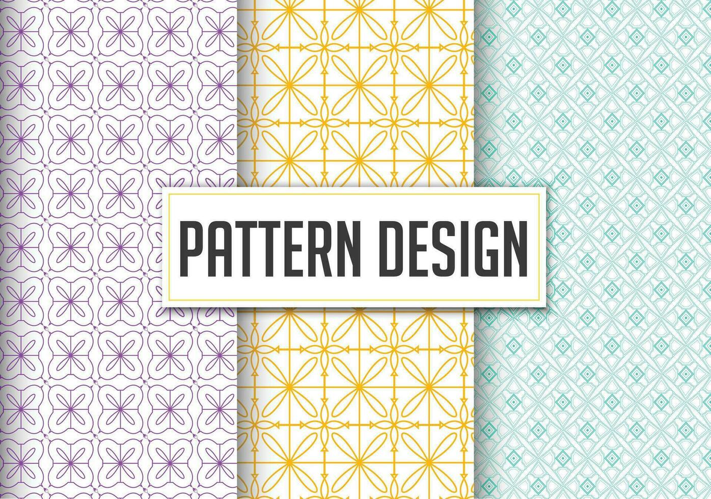 seamless bundle pattern design free vector. vector