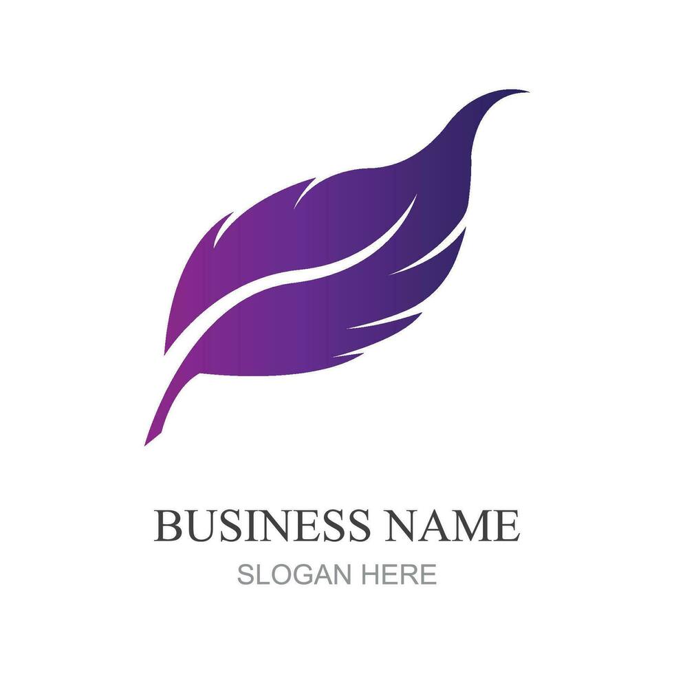 pluma logo imágenes ilustración diseño vector