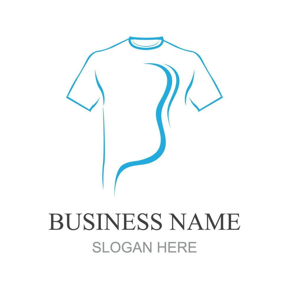 camiseta logo diseño concepto. ropa Moda negocios logo diseño modelo. camisa logo modelo vector