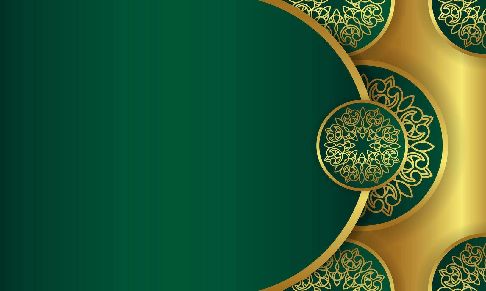 Luxury background with golden mandala ornament. - Vector. vector