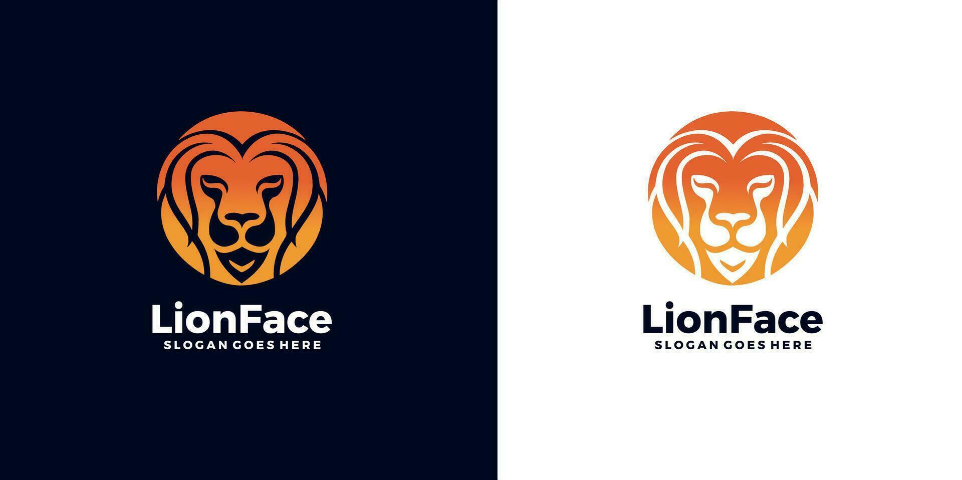 Lion logo vector illustration design.