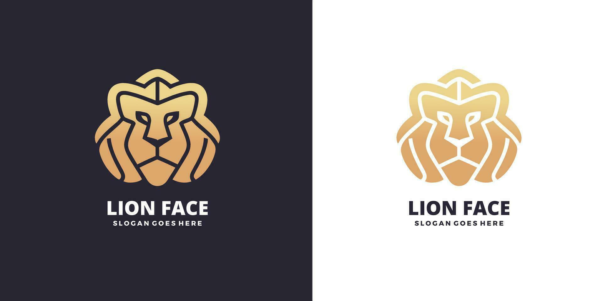 león logo vector ilustración diseño.