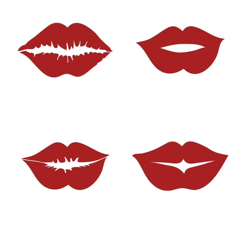 Stylish , fashionable  and awesome  Lips typography art and illustrator vector