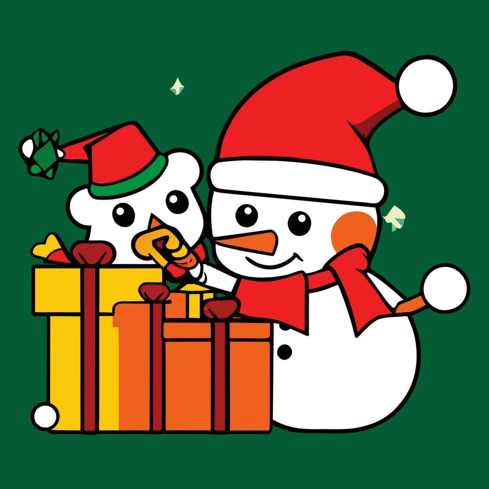 a cartoon santa claus character with a red hat and a red nose vector