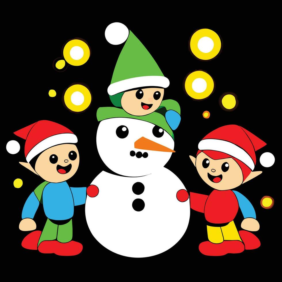 a cartoon santa claus character with a red hat and a red nose vector