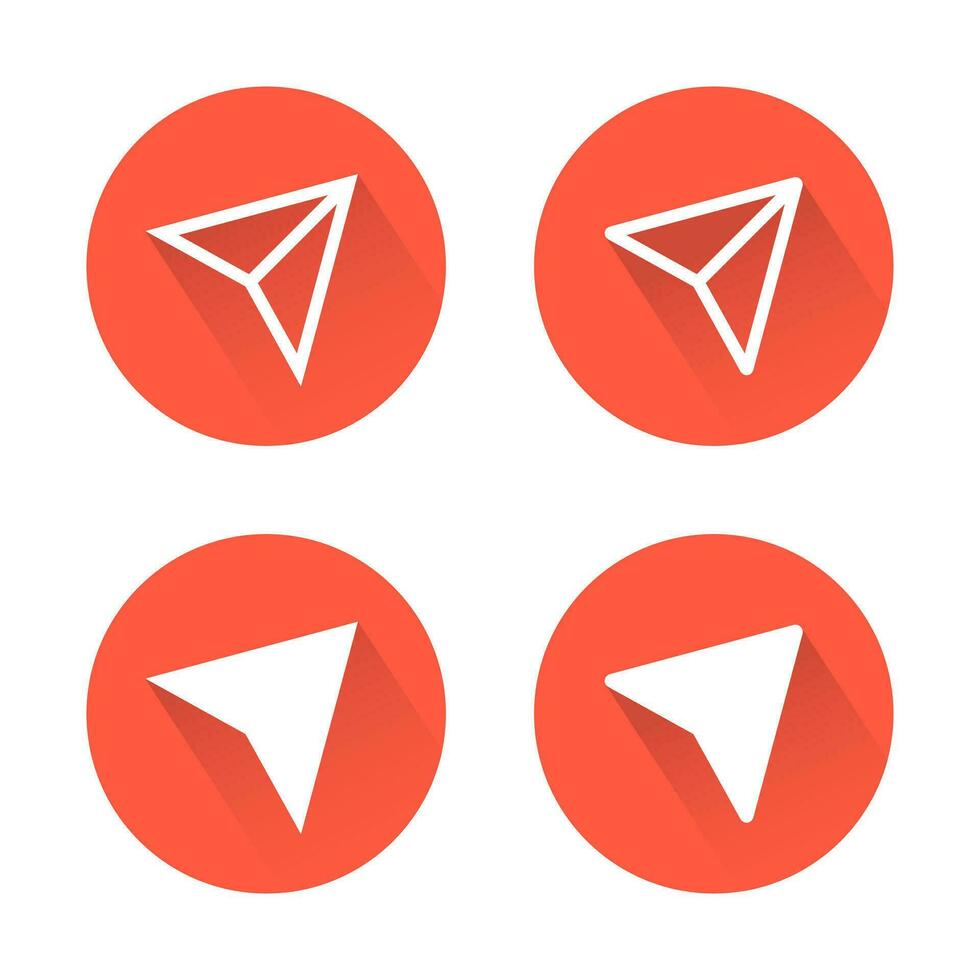 Share icon vector in paper plane style. Social media repost symbol