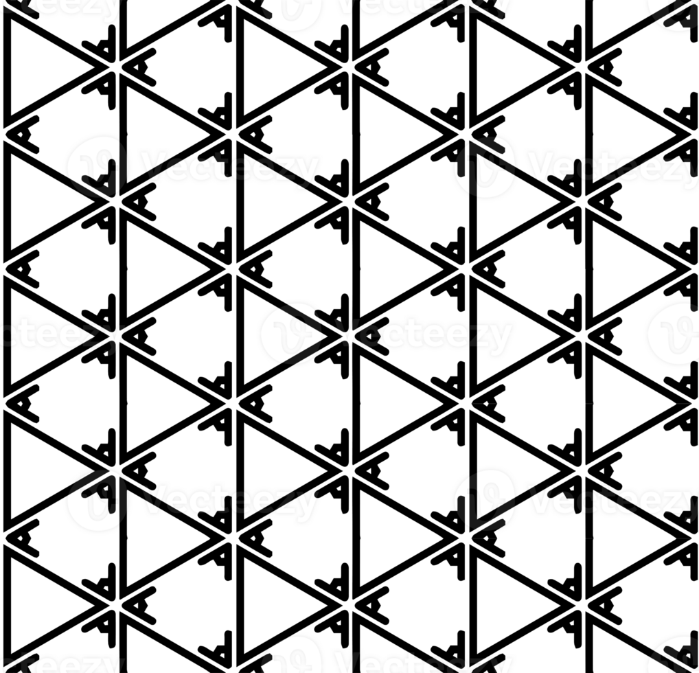 Black seamless abstract pattern. Overlay for background and backdrop. Ornamental design. PNG graphic illustration with transparent background.