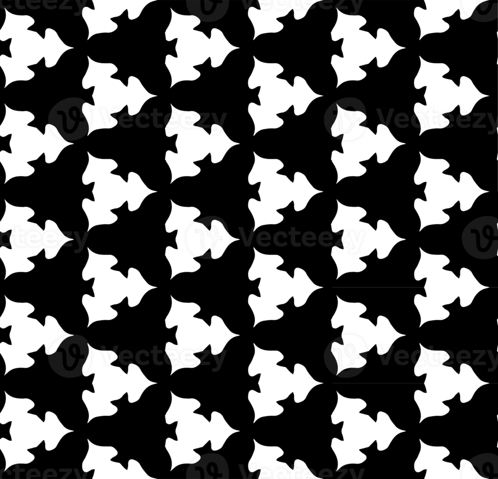 Black seamless abstract pattern. Overlay for background and backdrop. Ornamental design. PNG graphic illustration with transparent background.