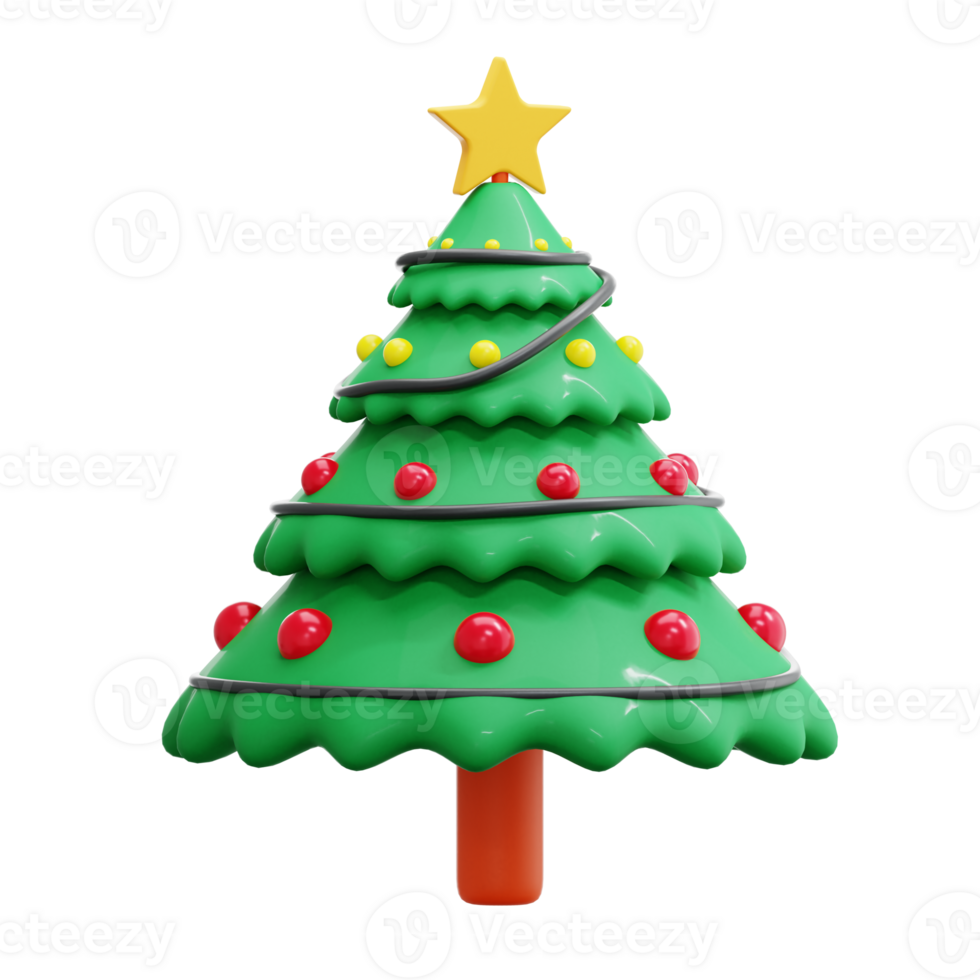 3d Rendern Weihnachten Baum Symbol Objekt png