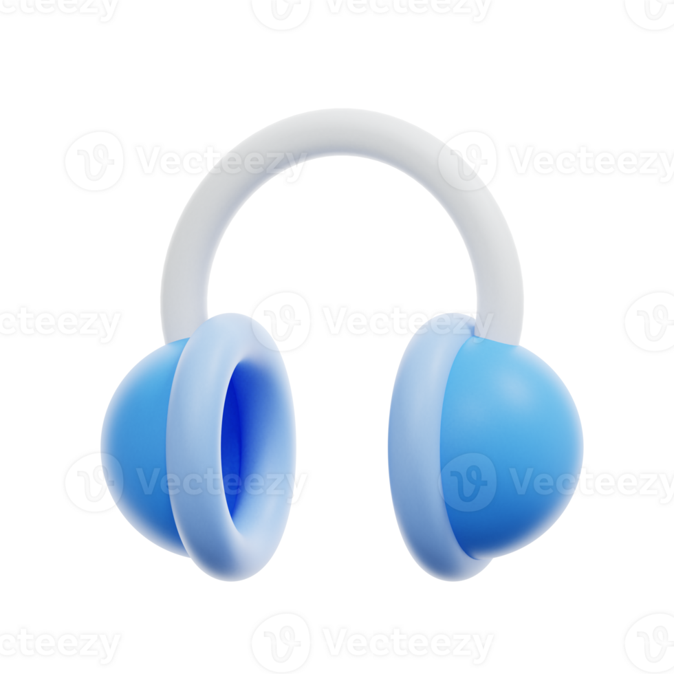 3D rendering earmuffs icon Illustration png